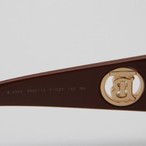 NEW BURBERRY DAISY SUNGLASSES BURBERRY BE4344 3940/13 CAT EYE FRAME EYEWEAR - Picture 8 of 10